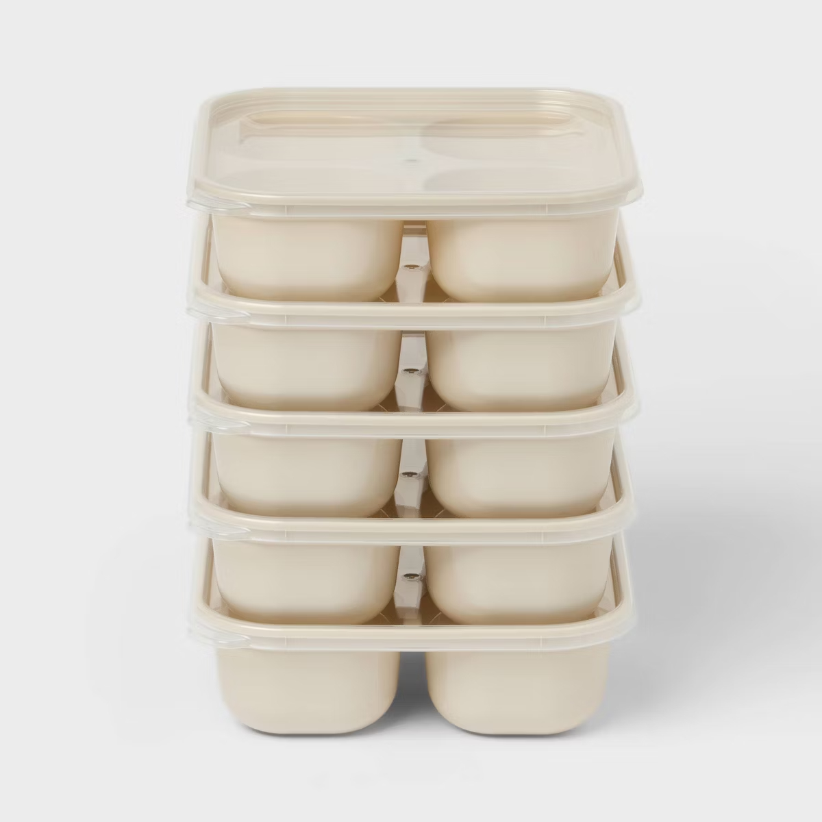 Meal Prep Oatmeal - 10-delige set van 5 plastic snackvoedselcontainers