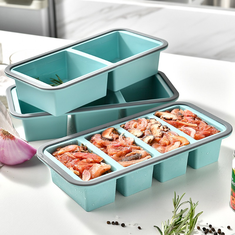 Meal Prep Oatmeal - Grote ijsblokjesvormpjes - soep, siliconen vriesbak