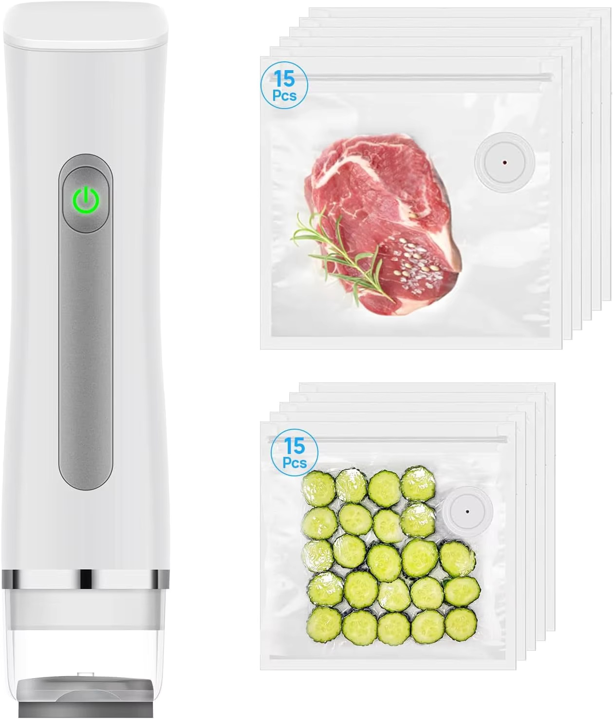Meal Prep Vacuum Seal - Vacumeermachine voor voedsel met zichtbare watertank,