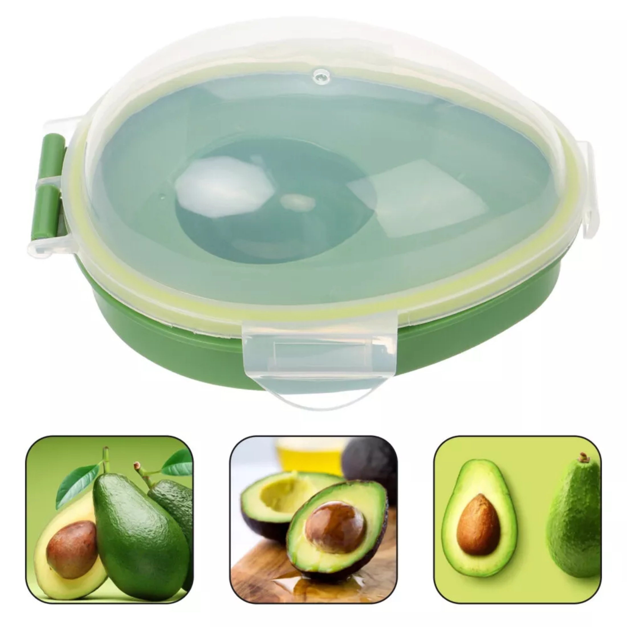 Avocado Keeper Pod - Herbruikbare avocado-opbergdoos - Plastic opbergdoos met