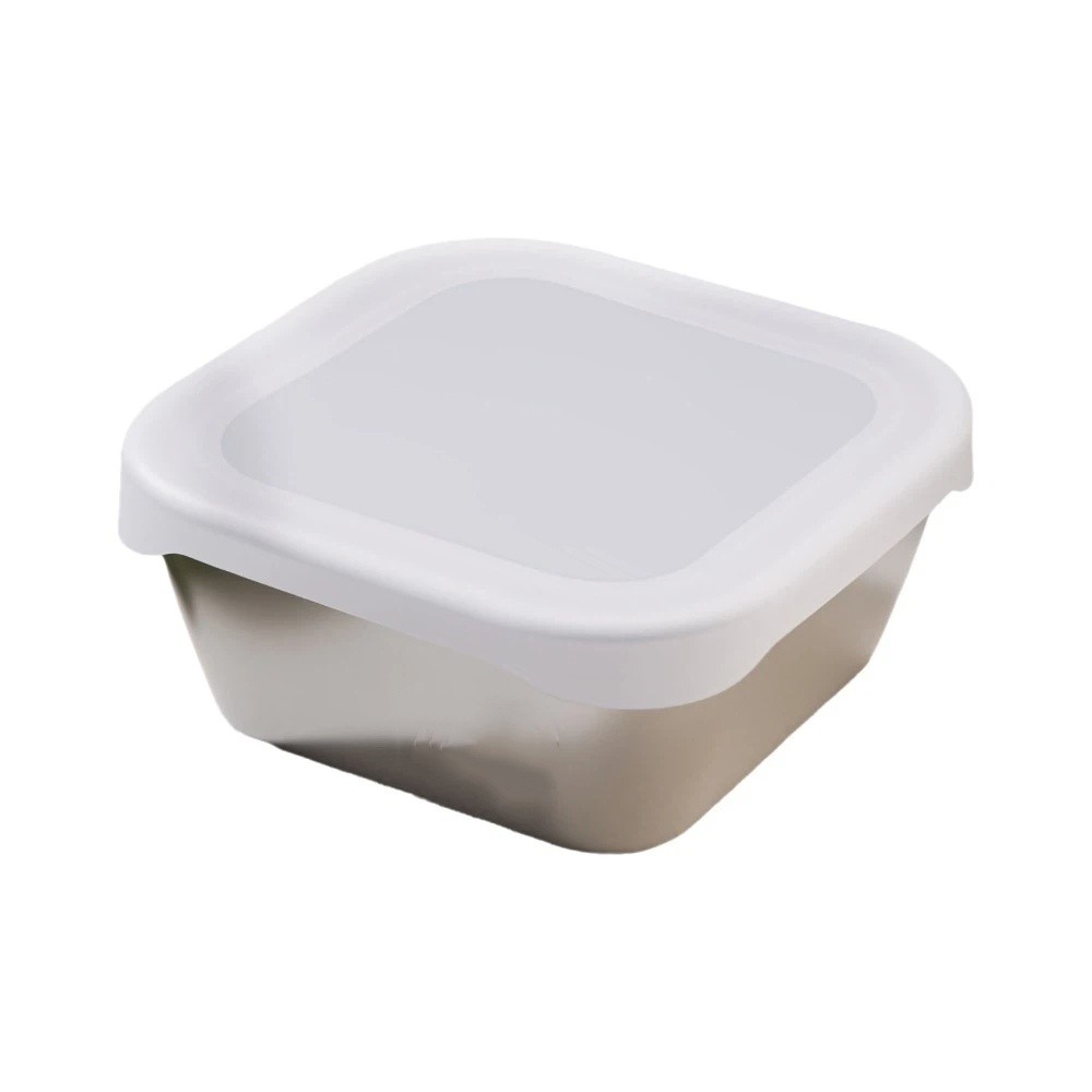 Meal Prep Healthy Lunch - Siliconen deksel roestvrijstalen vershouddoos lekvrij voedselveilige