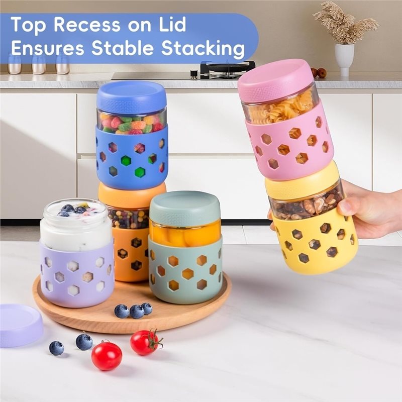ABUI-glazen potten met luchtdi - Meal Prep Oatmeal recensie en prijs
