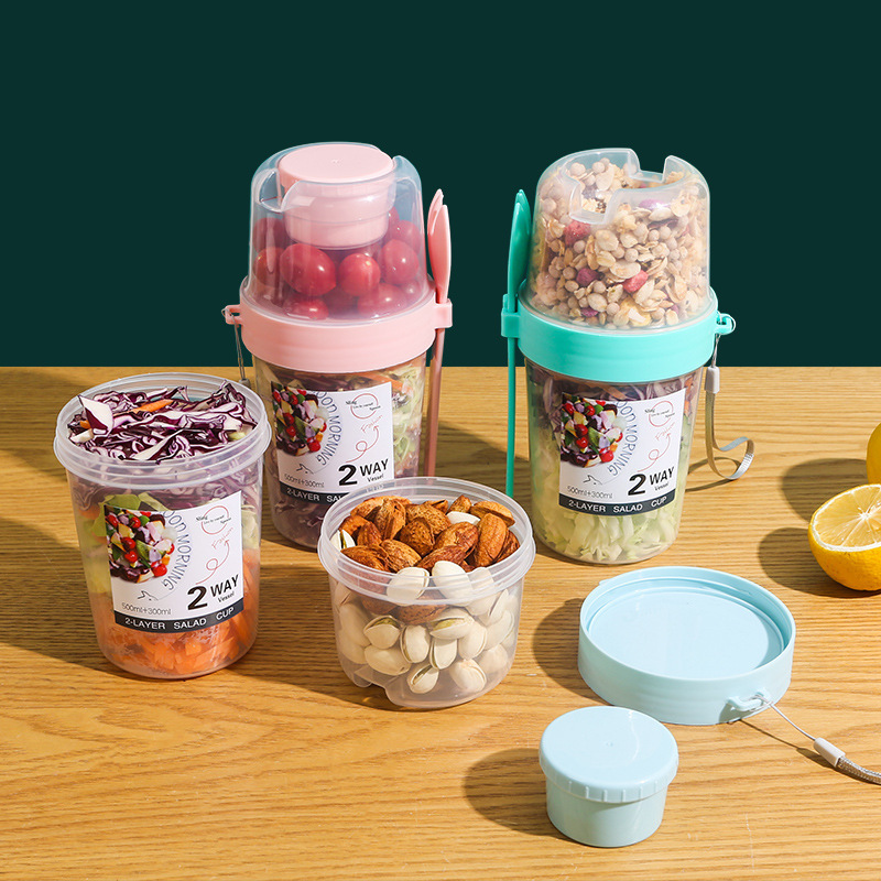 Salade Havermoutbeker 500 ml + - Meal Prep Oatmeal recensie en prijs