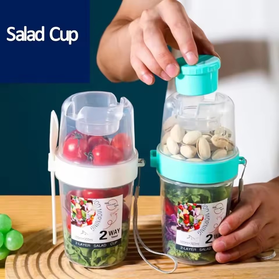 Salade Havermoutbeker 500 ml + - Meal Prep Oatmeal recensie en prijs