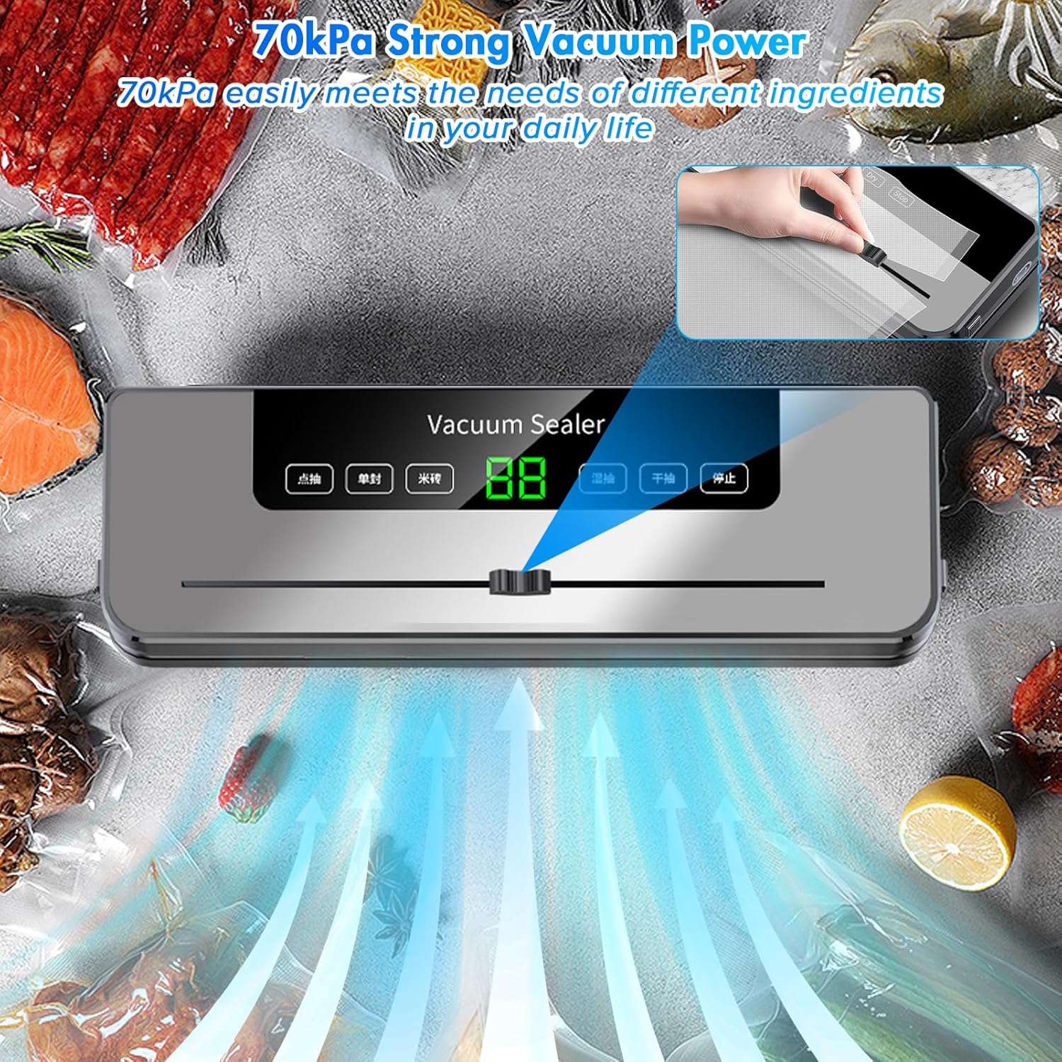 Vacuümsluitmachine met 10-zakk - Meal Prep Vacuum Seal recensie en prijs
