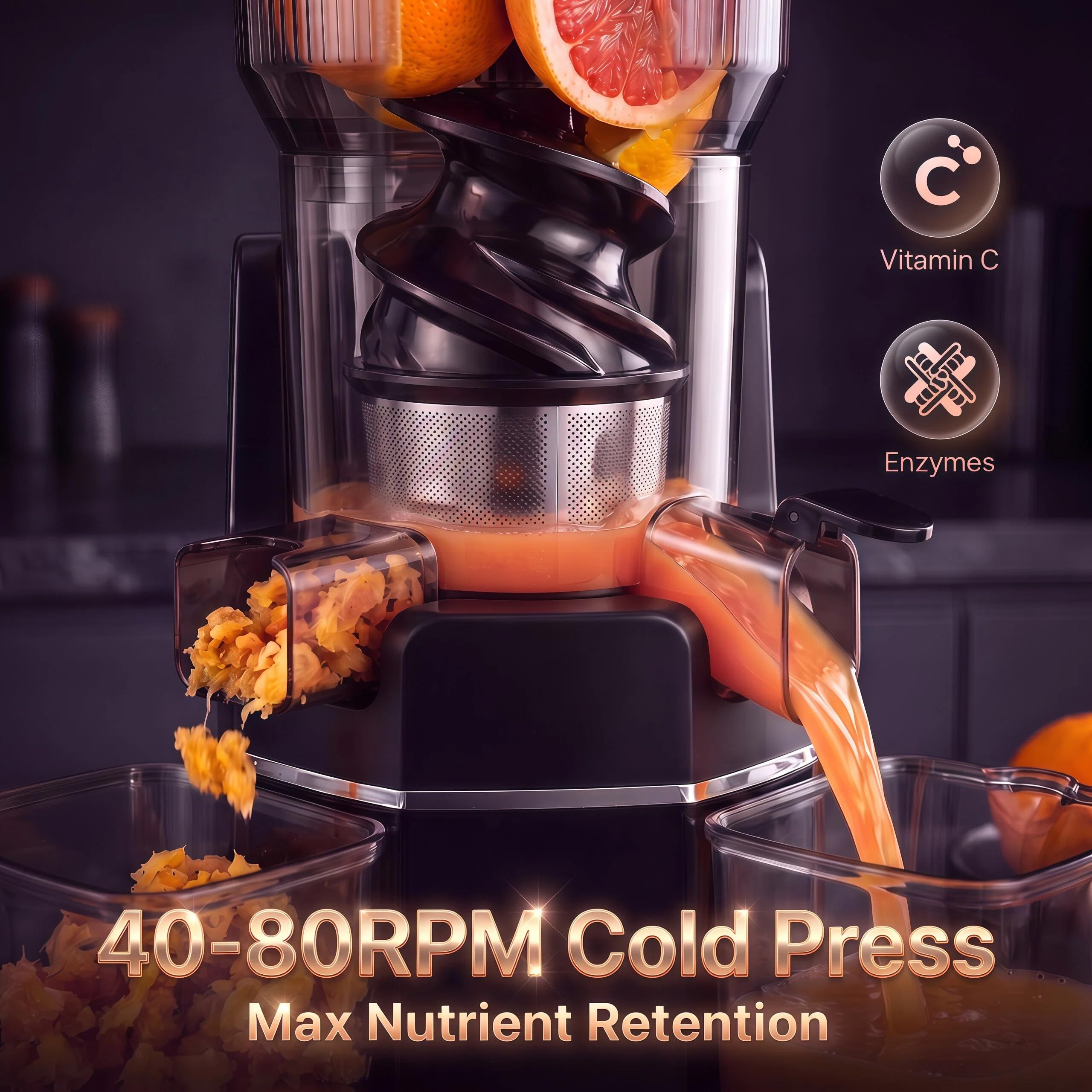 Koudpers-sapcentrifuges, makke - Meal Prep Juice recensie en prijs